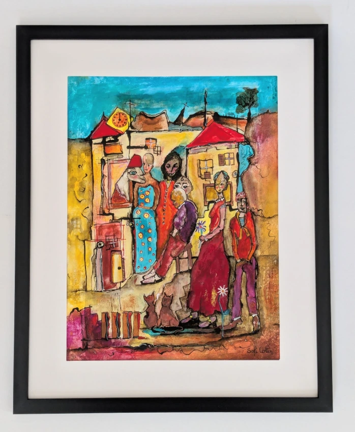 Un brin de ciel entre potes.